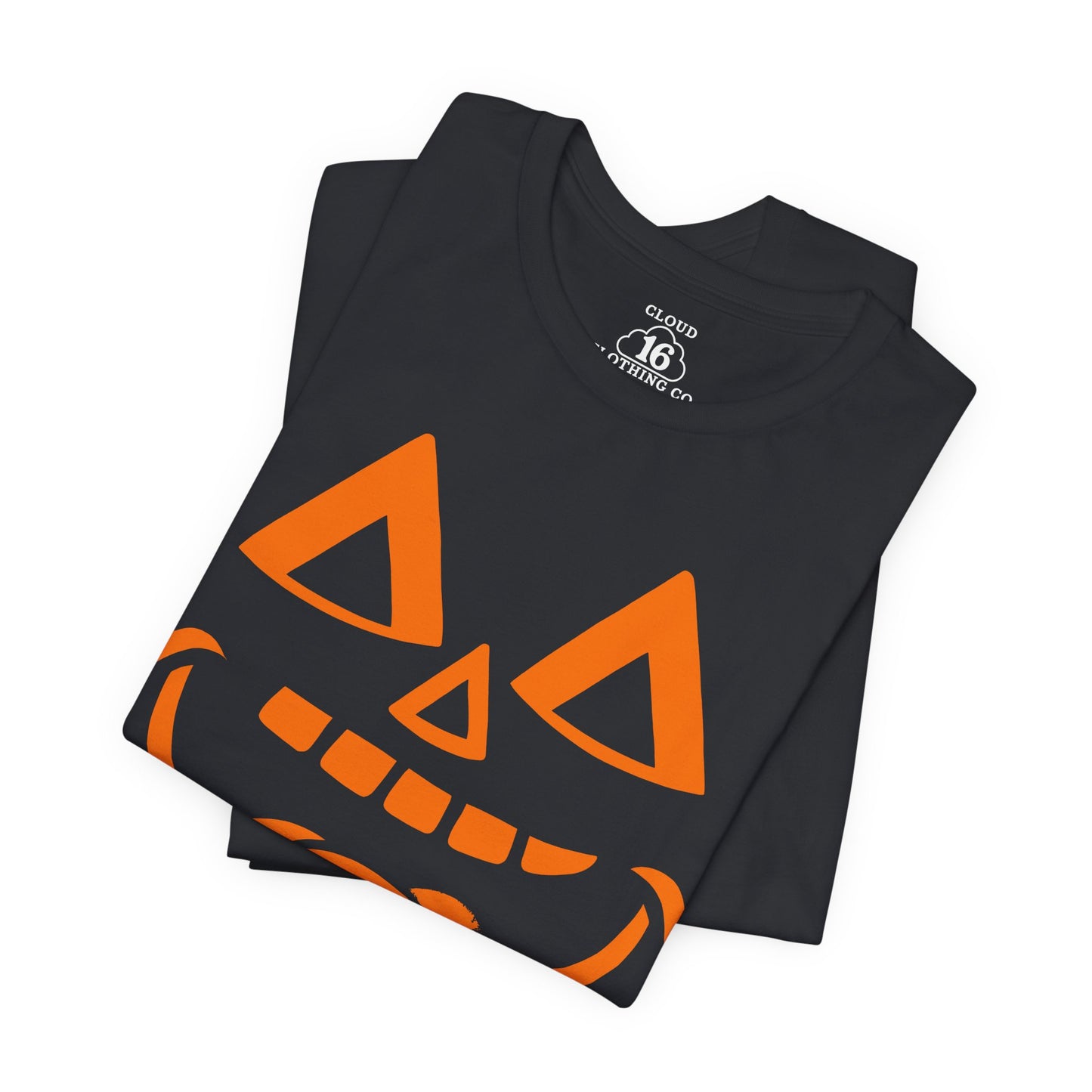 Halloween Pumpkin Face T-Shirt - Funny Fall Tee for Spooky Season