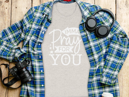 Imma Pray For You Shirt with Headphones and Camera