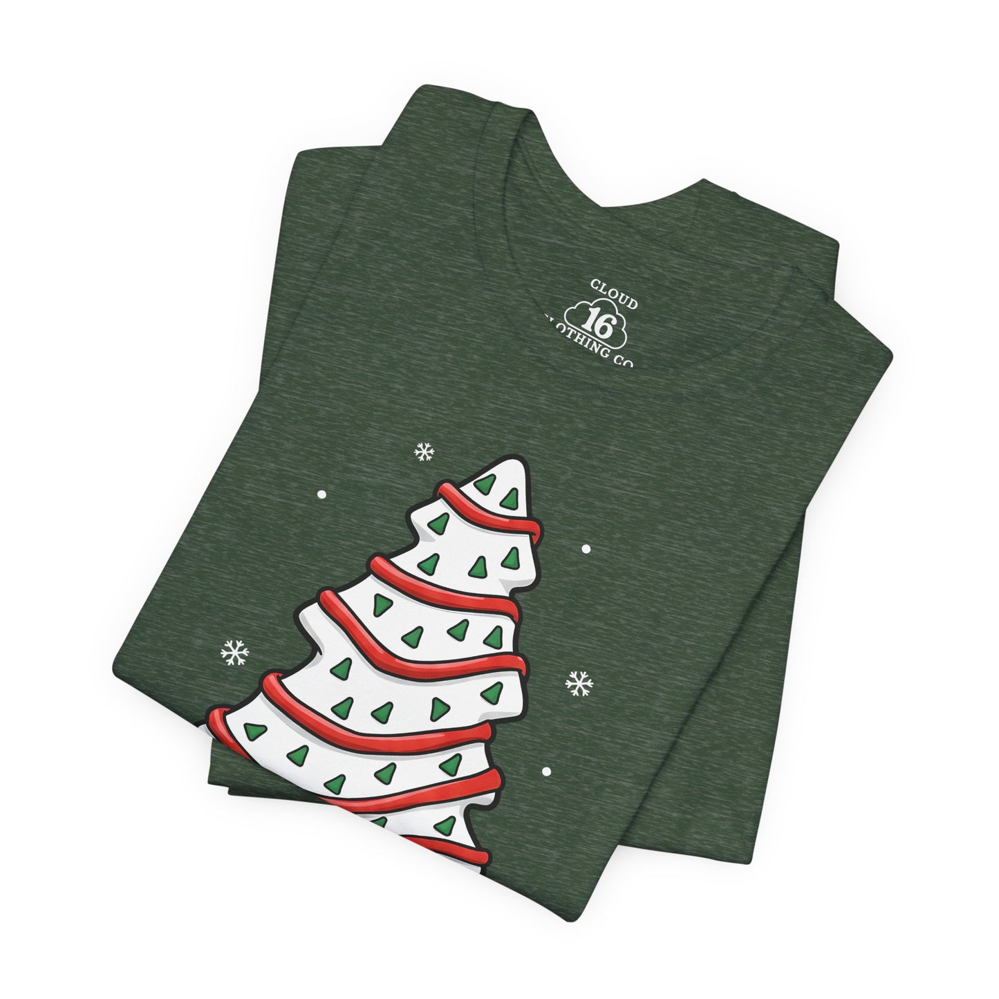 Christmas Tree Cake Unisex T-Shirt - Festive Holiday Tee