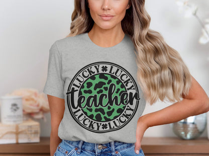 Lucky Teacher St. Patrick's Day Graphic T-Shirt