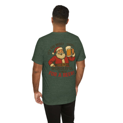 Scrappy Malone's Bar Christmas Tee — "It's the Most Wonderful Time for a Beer"