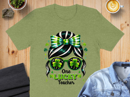 One Lucky Teacher St. Patrick's Day Graphic T-Shirt