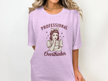 Professional Overthinker Graphic Tee Shirt