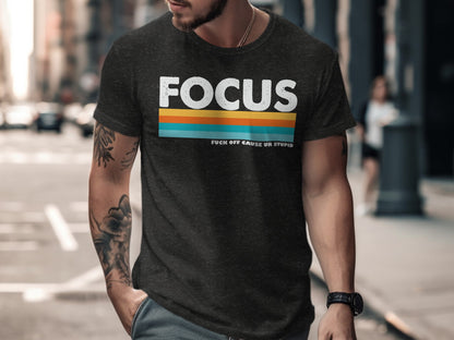 Focus Graphic Tee Casual Wear T-shirt for Men