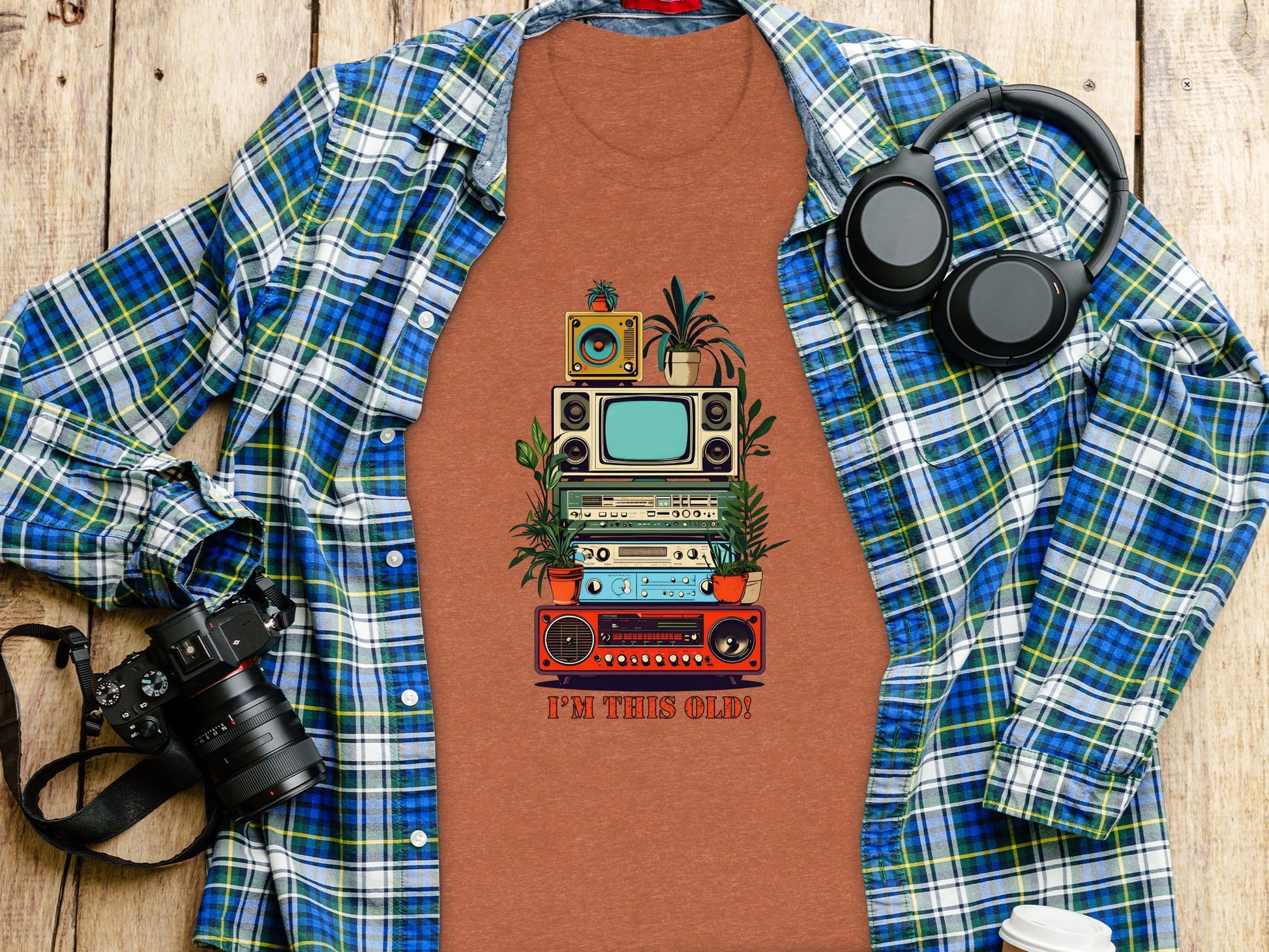Vintage Electronics Stack Retro Shirt I'm This Old! Product