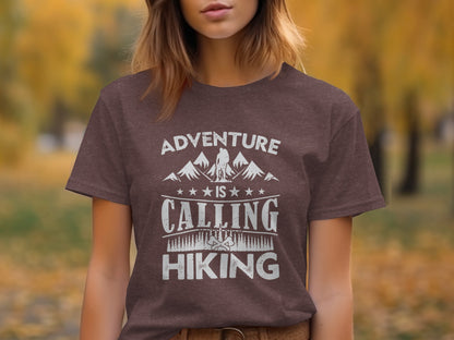Adventure Is Calling Hiking Graphic Design T-Shirt T-Shirt - Outdoor & Adventure Collection - Mile Marker 16 Gear by Cloud 16 Clothing Co.