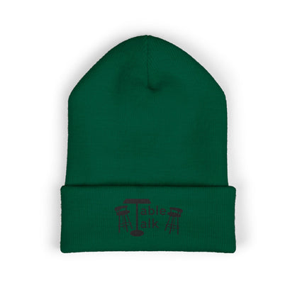 Table Talk Logo Embroidered Cuffed Beanie