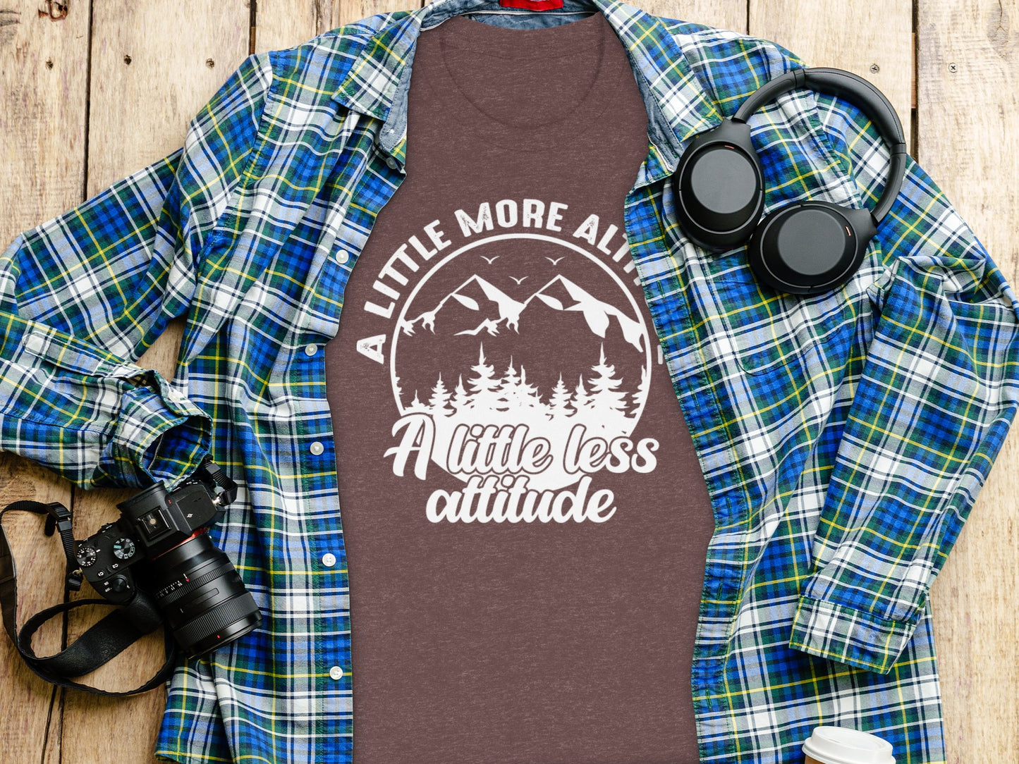 A Little More Altitude A Little Less Attitude T-Shirt T-Shirt - Outdoor & Adventure Collection - Mile Marker 16 Gear by Cloud 16 Clothing Co.