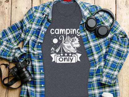 Camping Vibes Only Night Under the Stars T-Shirt T-Shirt - Outdoor & Adventure Collection - Mile Marker 16 Gear by Cloud 16 Clothing Co.