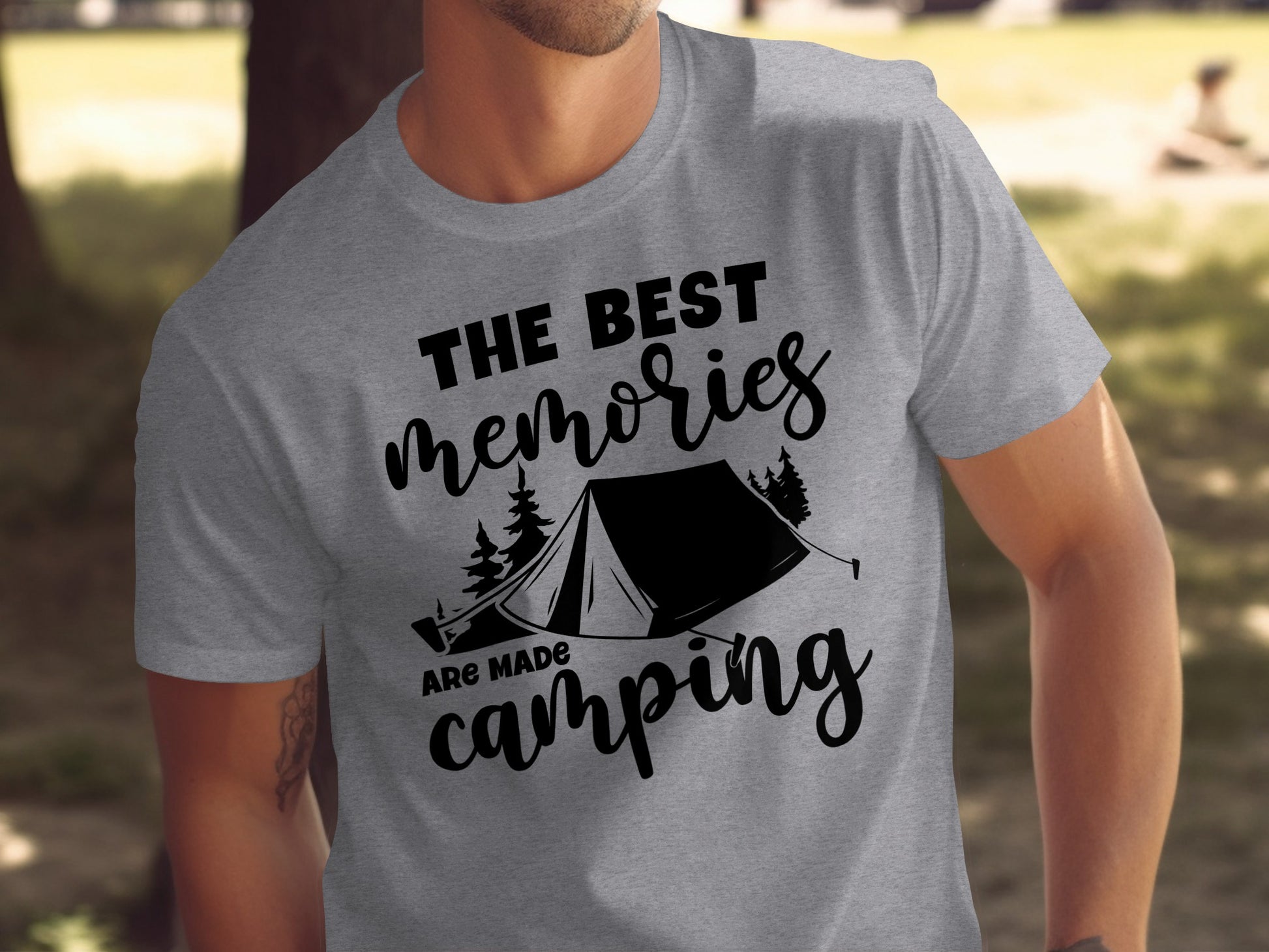 The Best Memories Are Made Camping Outdoors T-Shirt T-Shirt - Outdoor & Adventure Collection - Mile Marker 16 Gear by Cloud 16 Clothing Co.