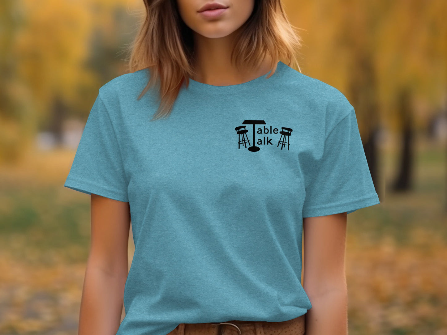 Table Talk Graphic Design Women's T-Shirt Product