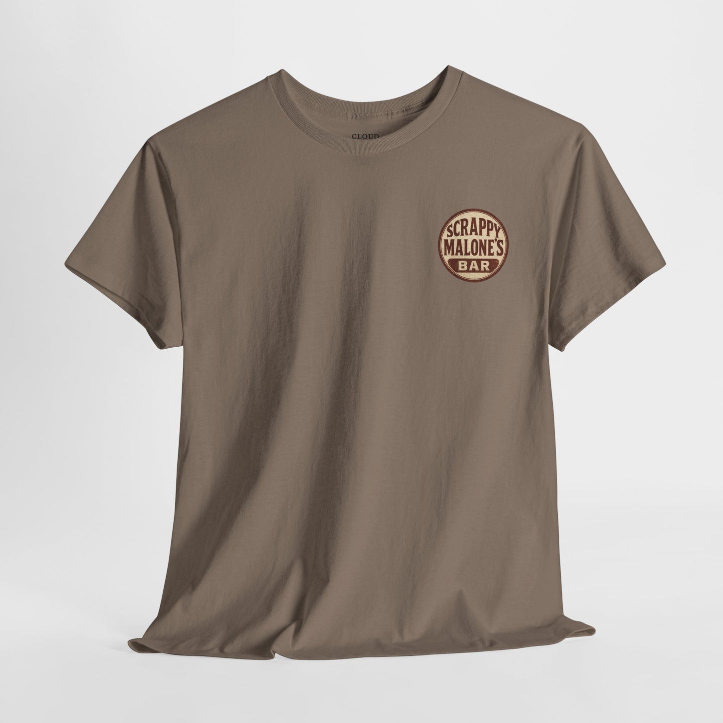 Scrappy Malone's Drinks Well With Others - Funny Drinking T-Shirt for Beer Lovers