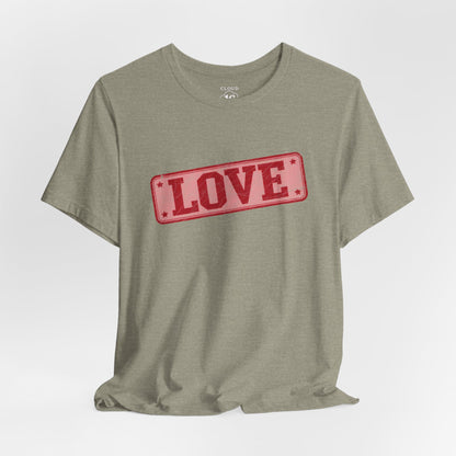 Love T-Shirt - Vintage Distressed Love Graphic Tee
