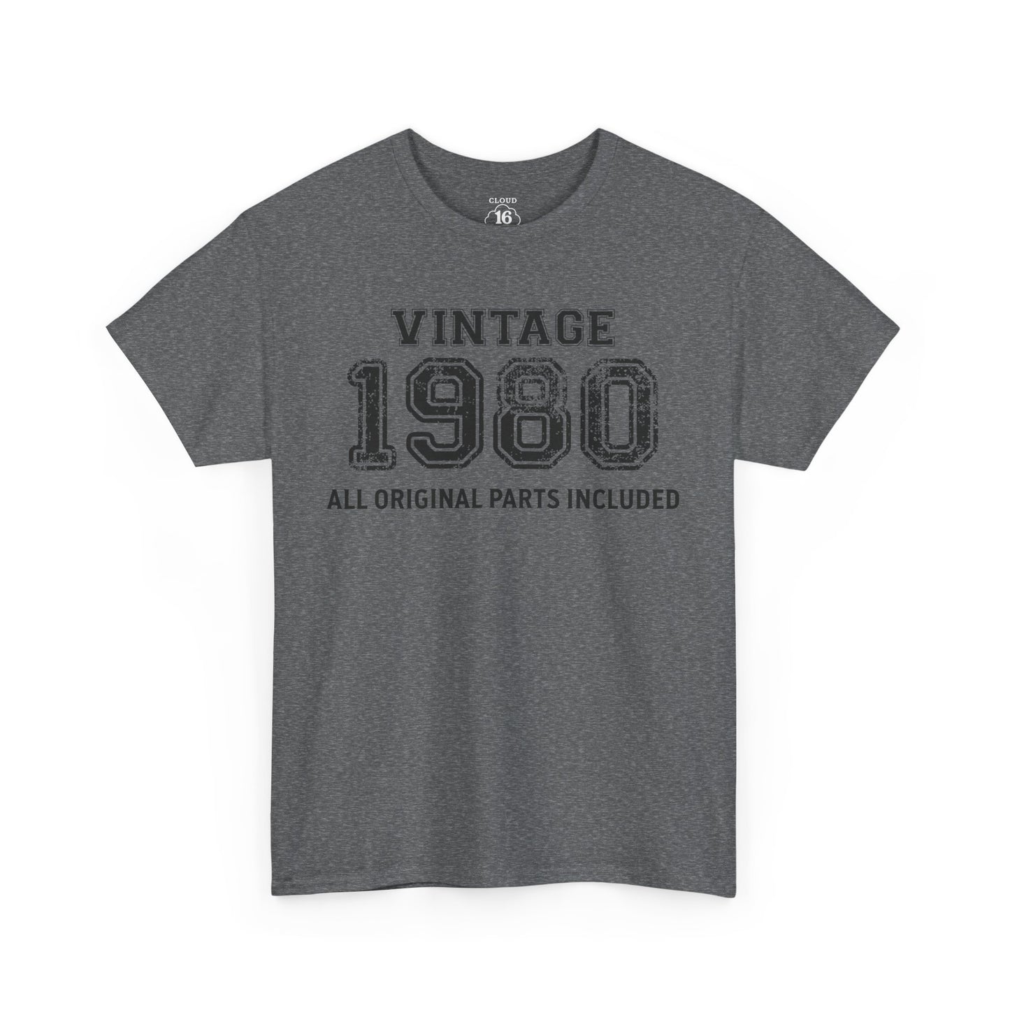 Vintage 1980 Retro T-Shirt - Premium Unisex Cotton Tee