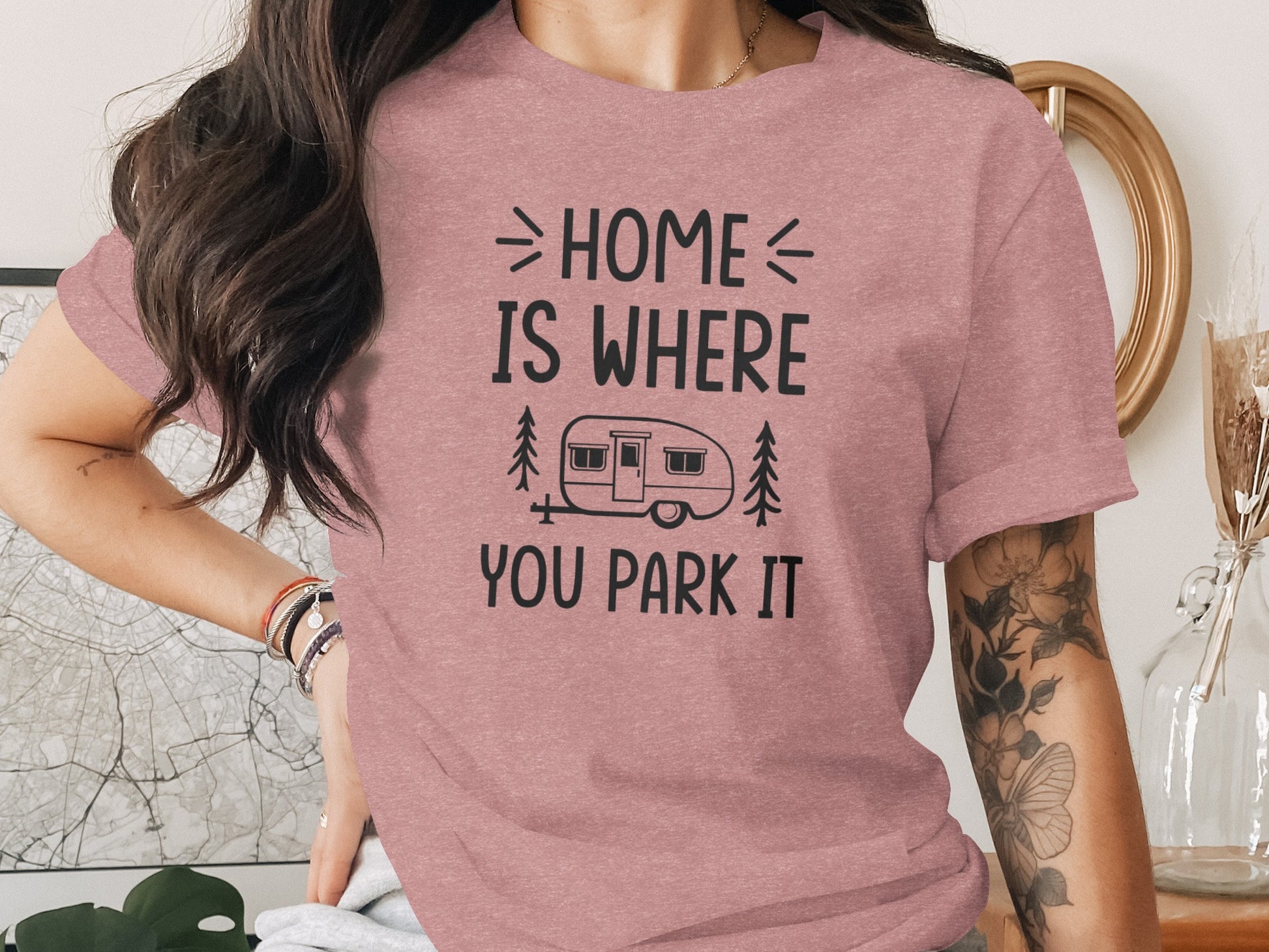 Home Is Where You Park It Camping Adventure T-Shirt T-Shirt - Outdoor & Adventure Collection - Mile Marker 16 Gear by Cloud 16 Clothing Co.