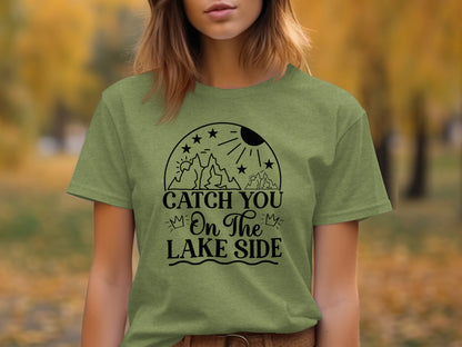 Catch You On The Lake Side Graphic Design Unisex T-Shirt T-Shirt - Outdoor & Adventure Collection - Mile Marker 16 Gear by Cloud 16 Clothing Co.