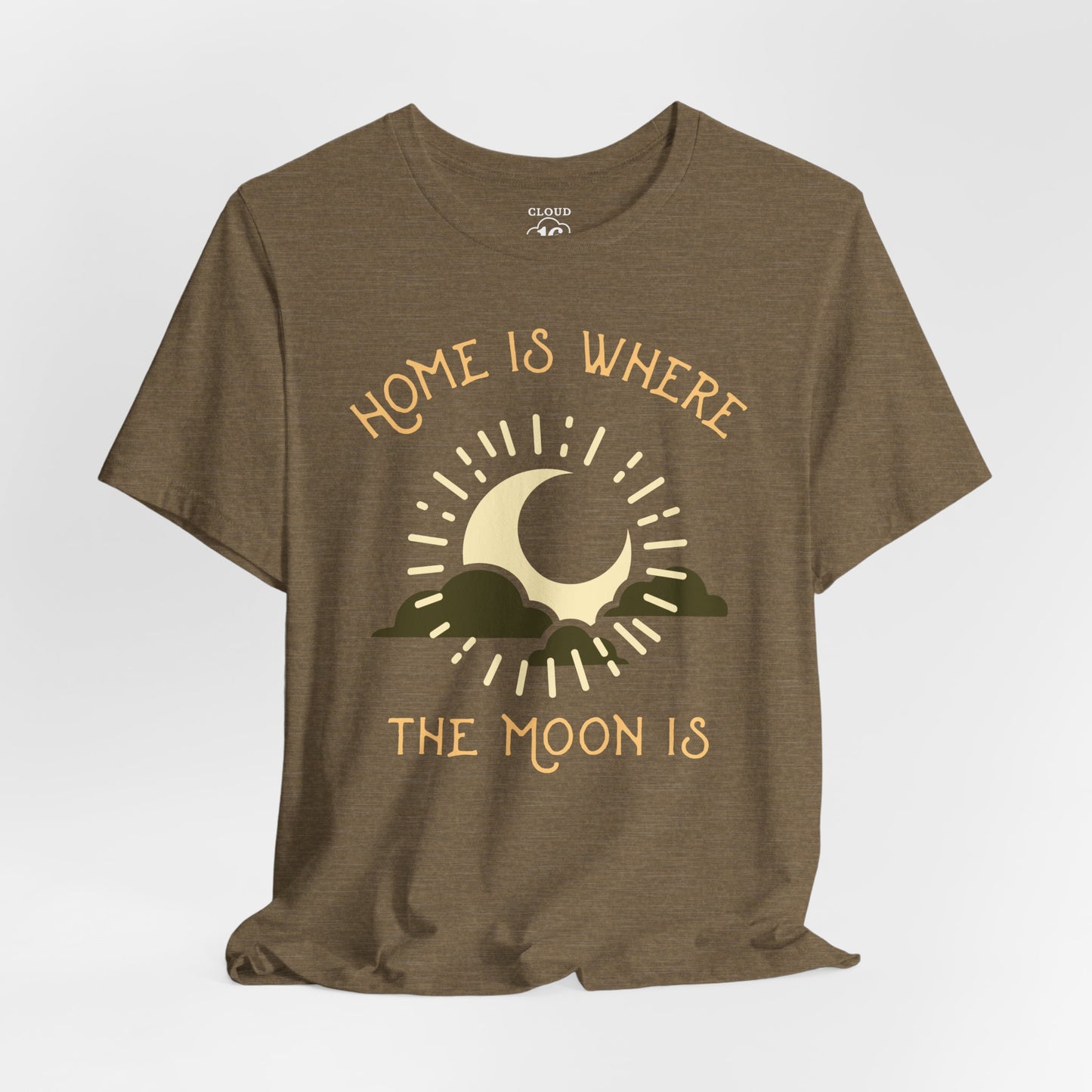 Home is Where the Moon Is - Unisex Astronomy T-Shirt | Moon Phase Tee