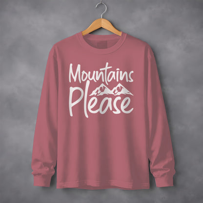Mountains Please Design Long Sleeve Shirt