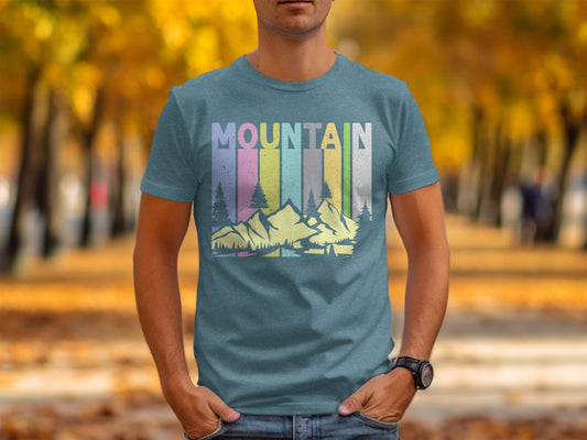 Colorful Mountain Scenic Tee Unisex Shirt Nature