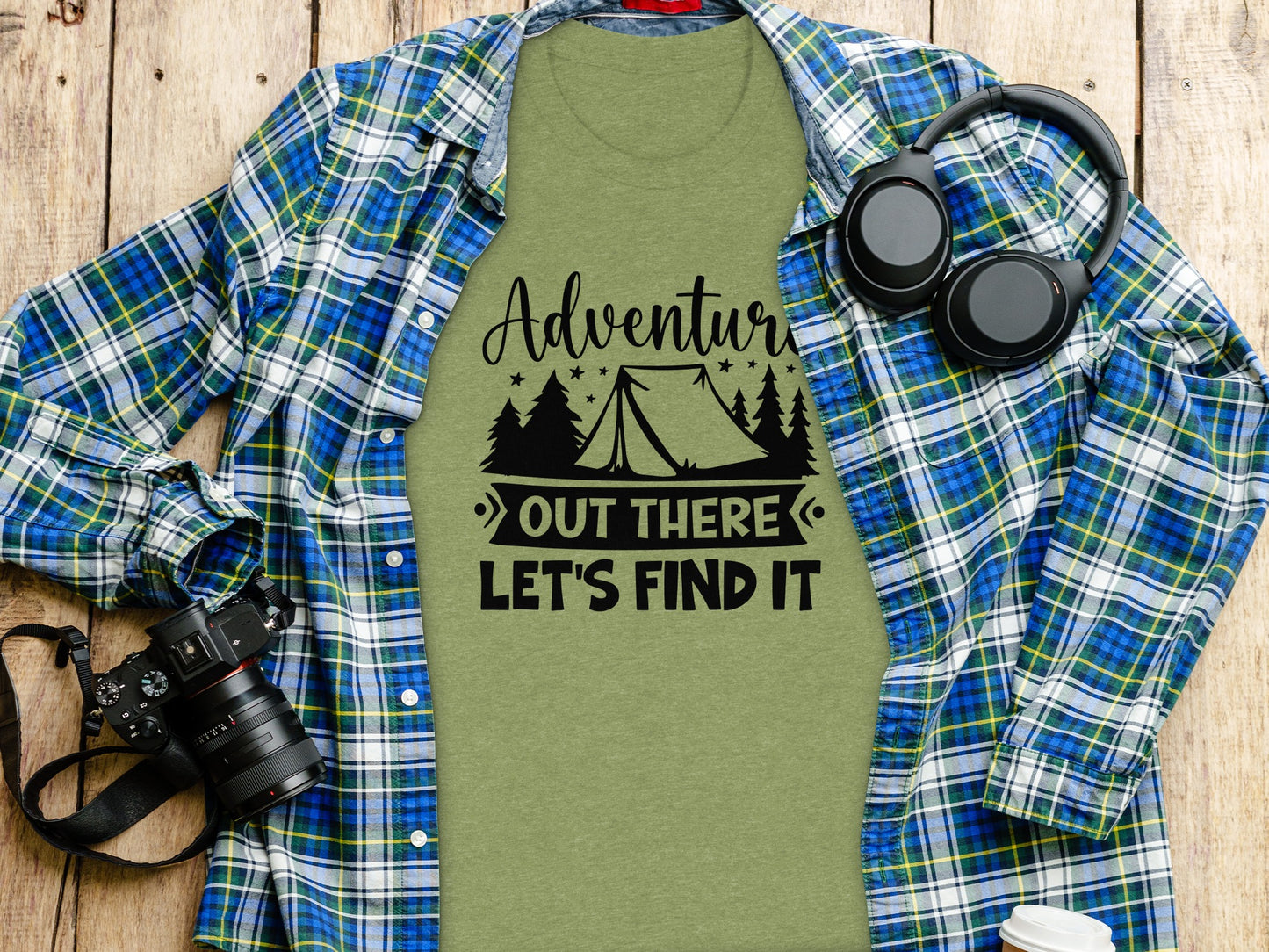 Adventure Out There Lets Find It Graphic Adventure T-Shirt T-Shirt - Outdoor & Adventure Collection - Mile Marker 16 Gear by Cloud 16 Clothing Co.
