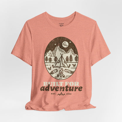 Built For Adventure Unisex Tee - Outdoor Hiking Camping Shirt