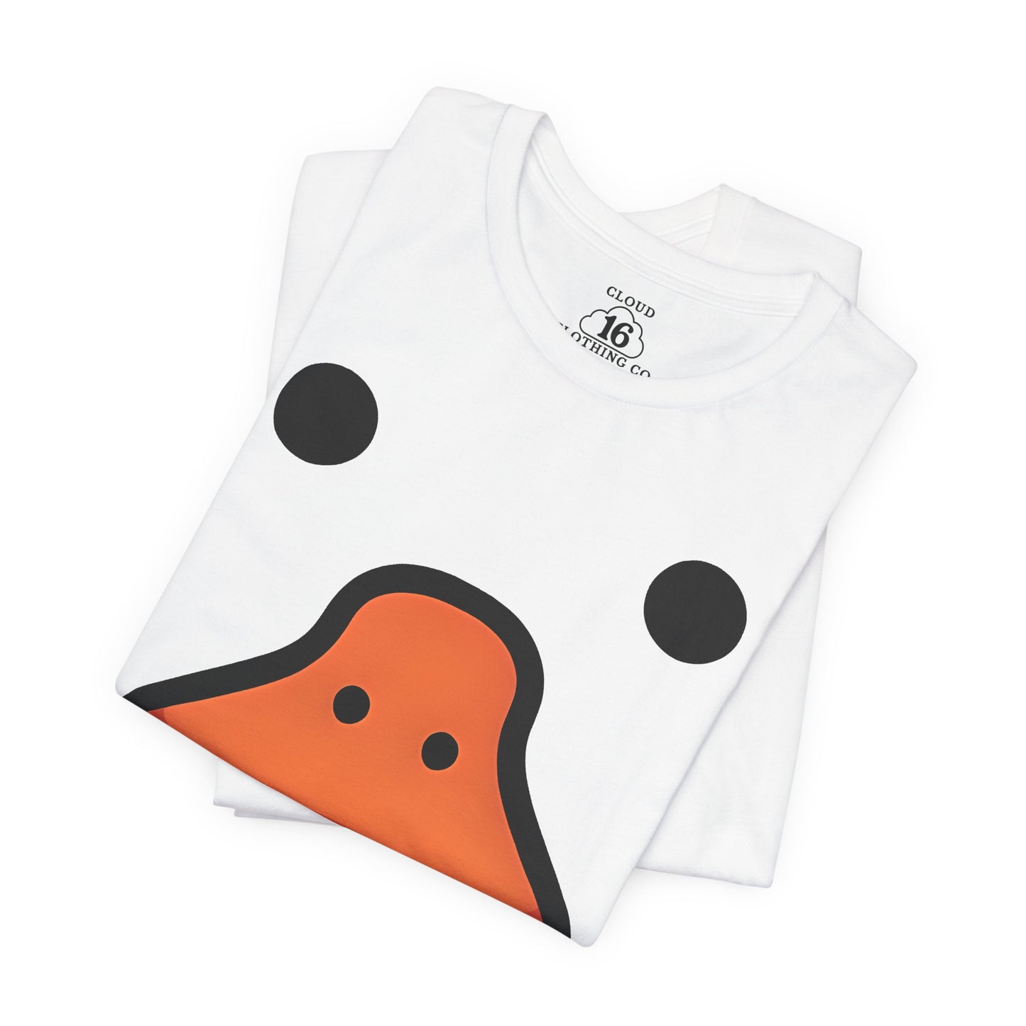 Quirky Duck Face T-Shirt - Funny Animal Graphic Tee for Duck Lovers