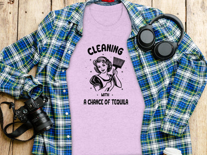 Cleaning With A Chance Of Tequila Graphic Tee