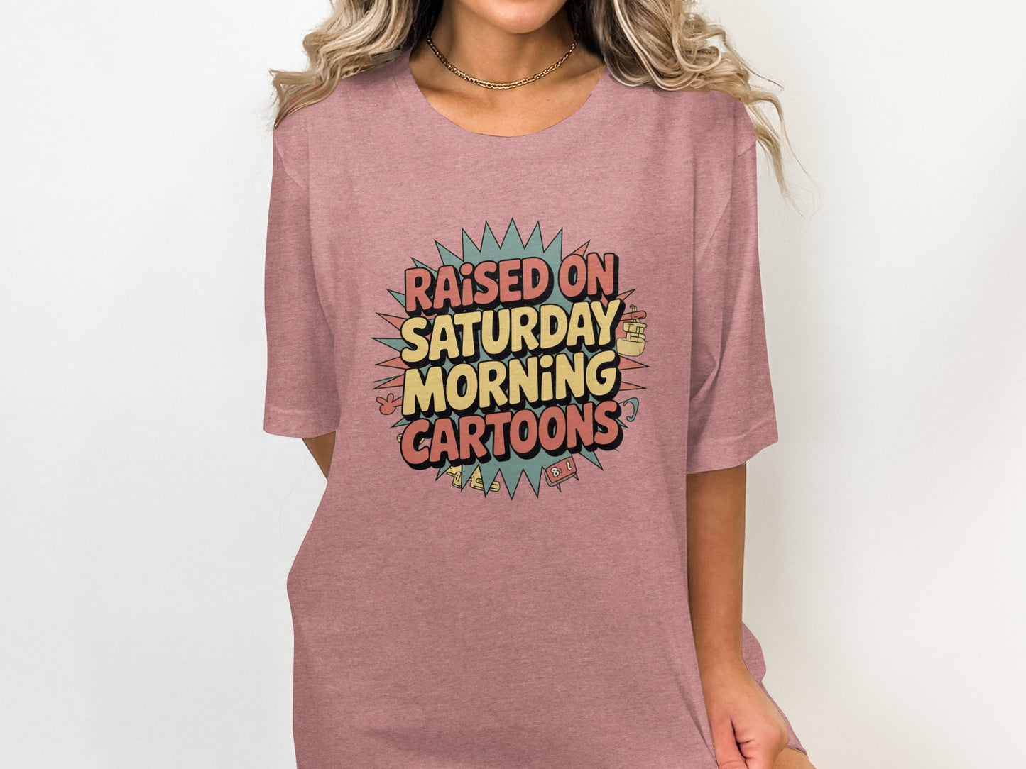 Raised On Saturday Morning Cartoons Shirt Product