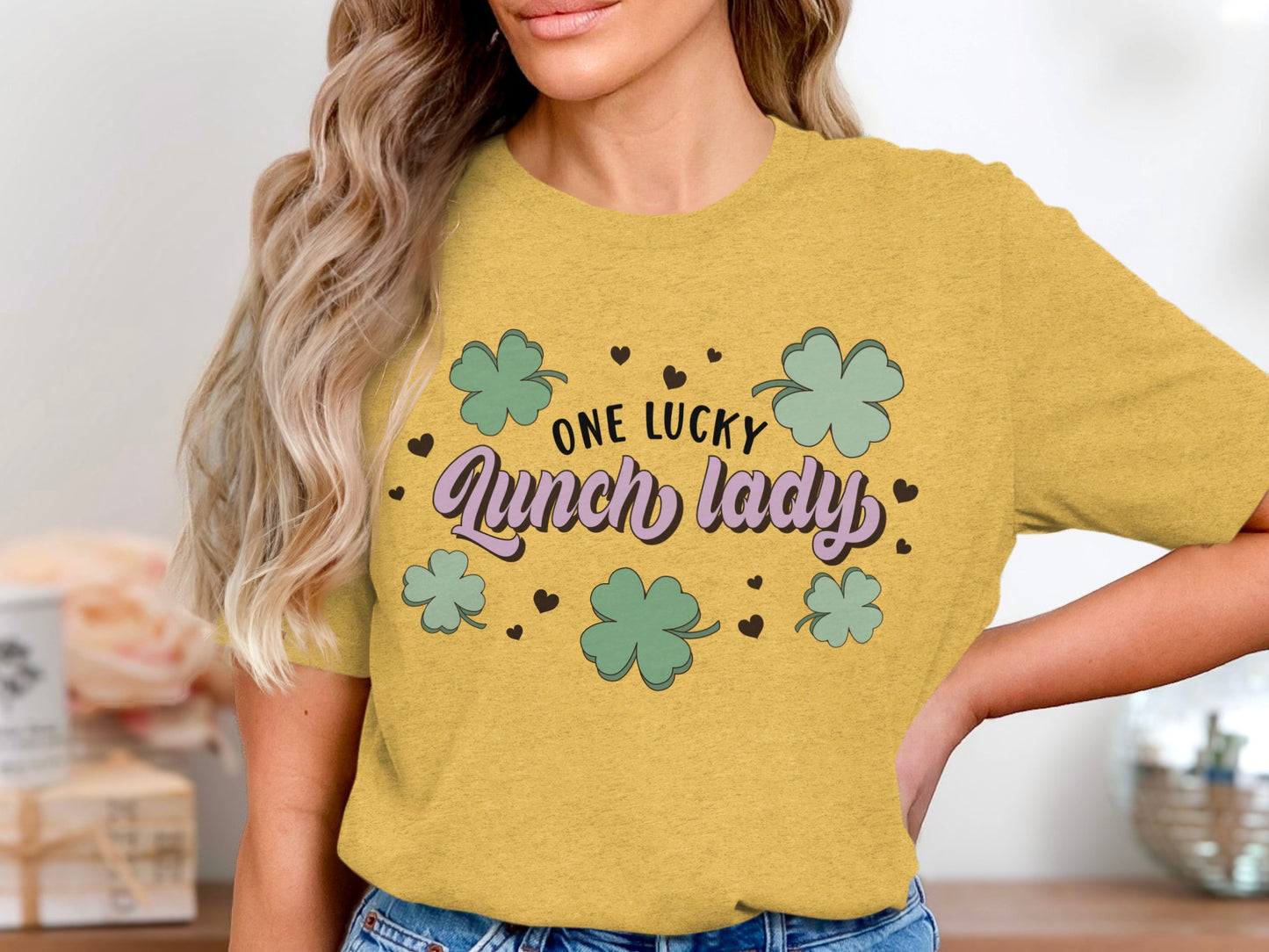 One Lucky Lunch Lady Graphic Women's T-shirt