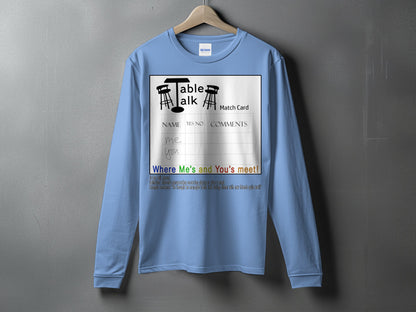 Table Talk Match Card Long Sleeve Shirt