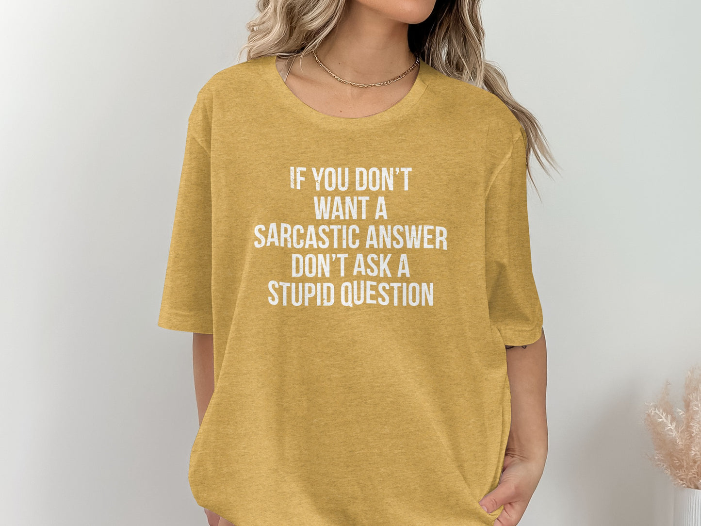 If You Don't Want a Sarcastic Answer Shirt