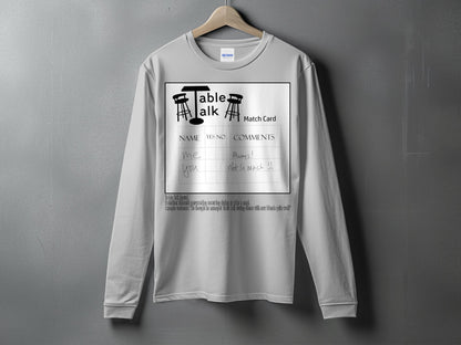 Fun Table Talk Match Card Long Sleeve Shirt