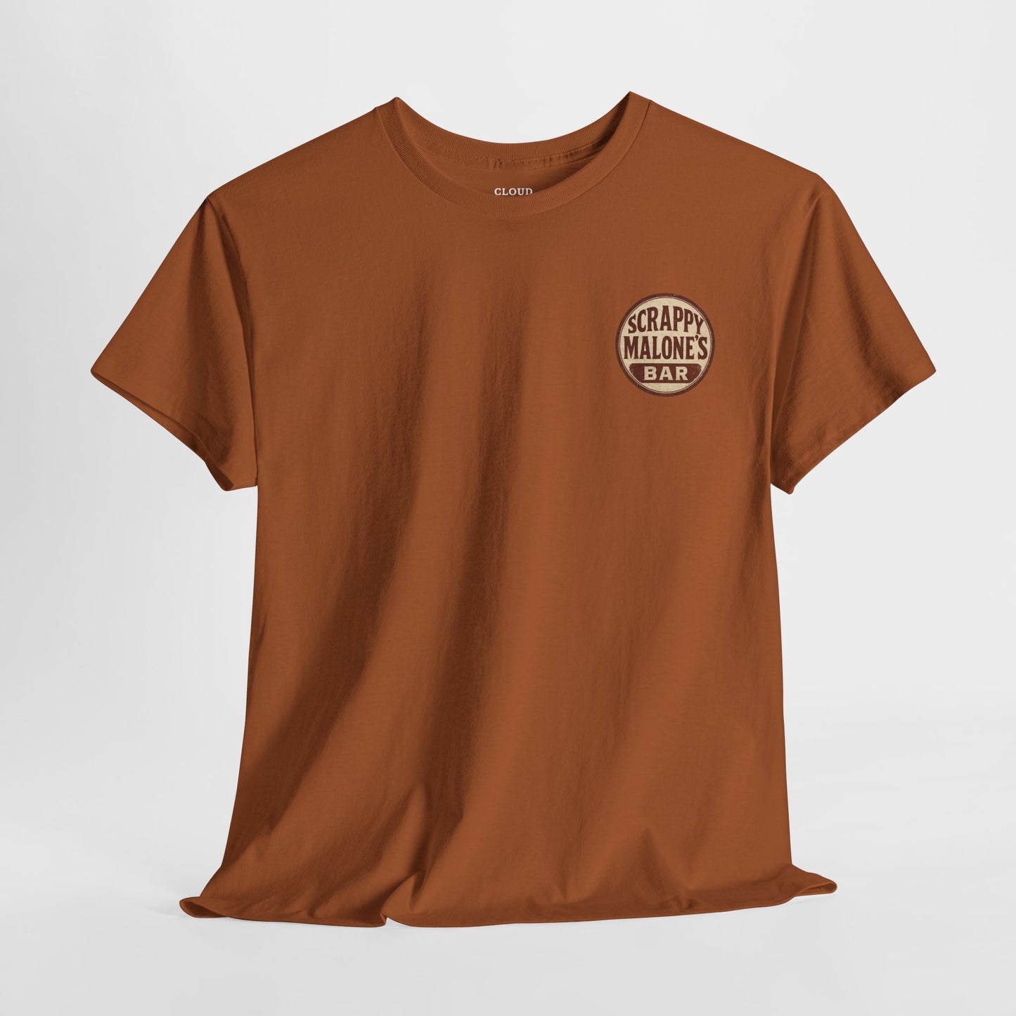 Scrappy Malone's Bar Whiskey Lovers T-Shirt - Funny Drinking Tee for Men & Women