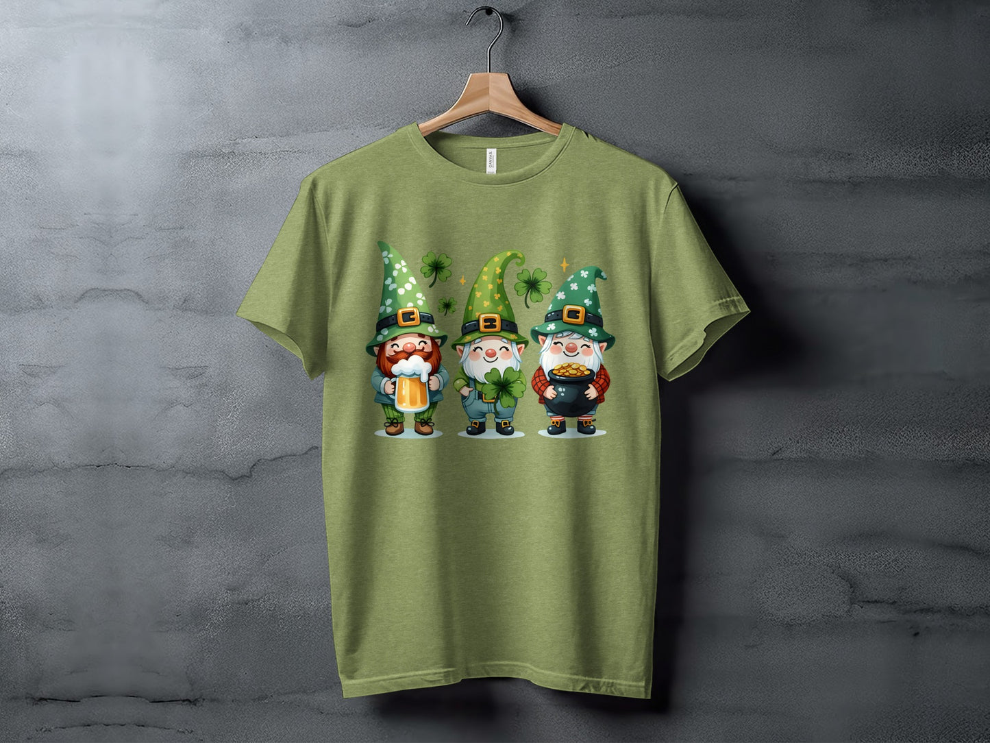 St. Patrick's Day Gnomes Graphic T-Shirt Apparel