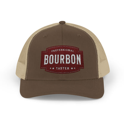 Premium Bourbon Lover Snapback Trucker Hat - Embroidered Cap for Men
