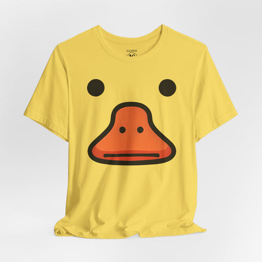 Quirky Duck Face T-Shirt - Funny Animal Graphic Tee for Duck Lovers