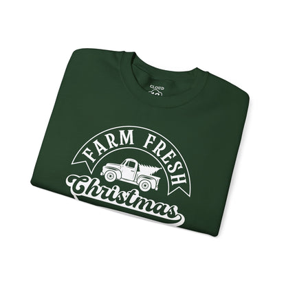 Farm Fresh Christmas Trees Sweatshirt - Festive Holiday Crewneck