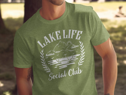 Lake Life Social Club Boating Outdoor Activity T-Shirt T-Shirt - Outdoor & Adventure Collection - Mile Marker 16 Gear by Cloud 16 Clothing Co.