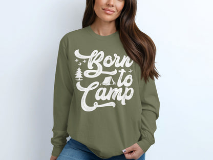 Born to Camp Graphic Long Sleeve Shirt Product