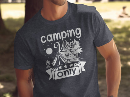 Camping Vibes Only Night Under the Stars T-Shirt T-Shirt - Outdoor & Adventure Collection - Mile Marker 16 Gear by Cloud 16 Clothing Co.