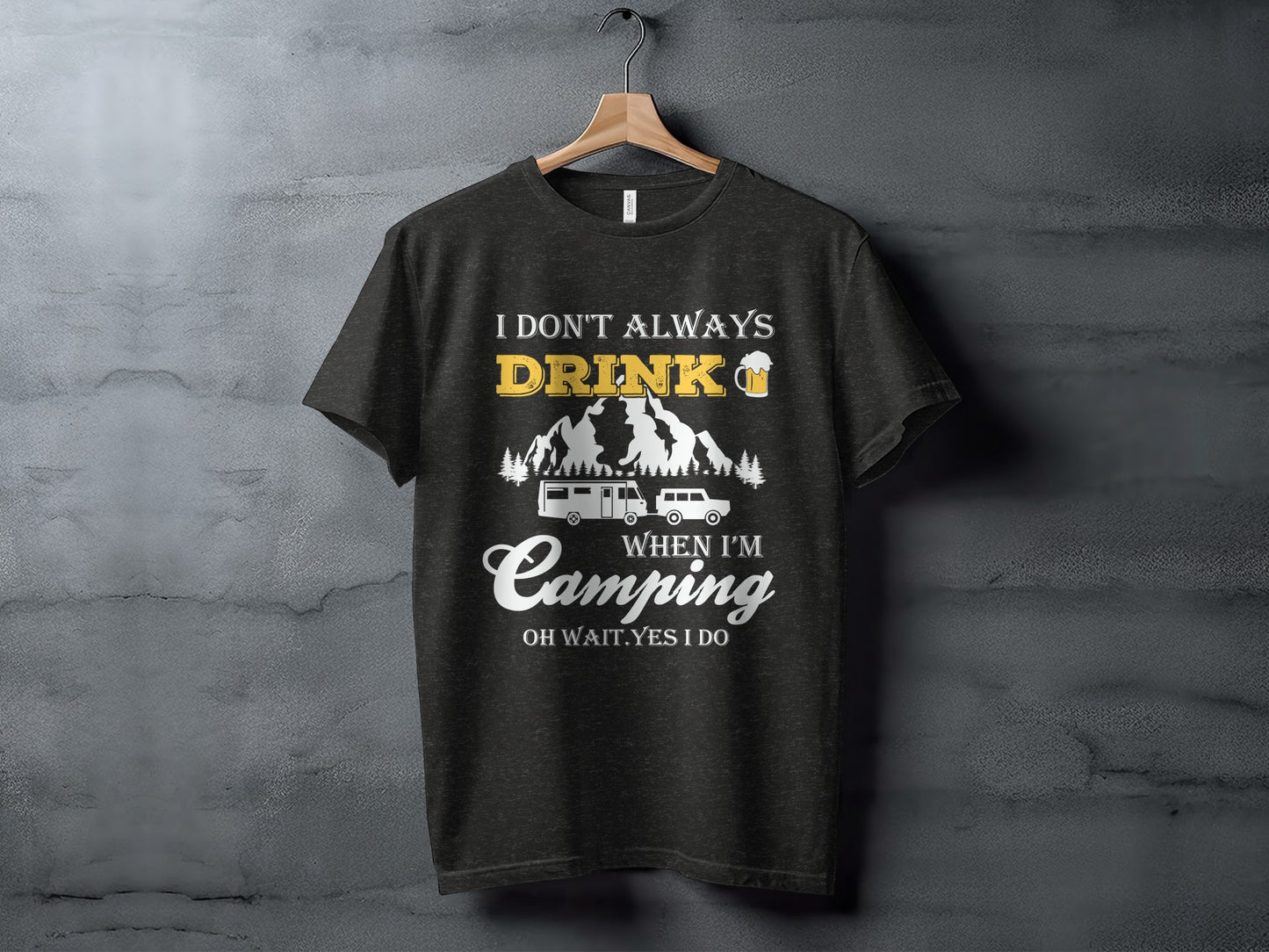 Camping Trip Funny Drinking Quote Graphic Adventure T-Shirt T-Shirt - Outdoor & Adventure Collection - Mile Marker 16 Gear by Cloud 16 Clothing Co.