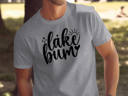 Lake Bum Sunshine Graphic Design Simple T-Shirt T-Shirt - Outdoor & Adventure Collection - Mile Marker 16 Gear by Cloud 16 Clothing Co.