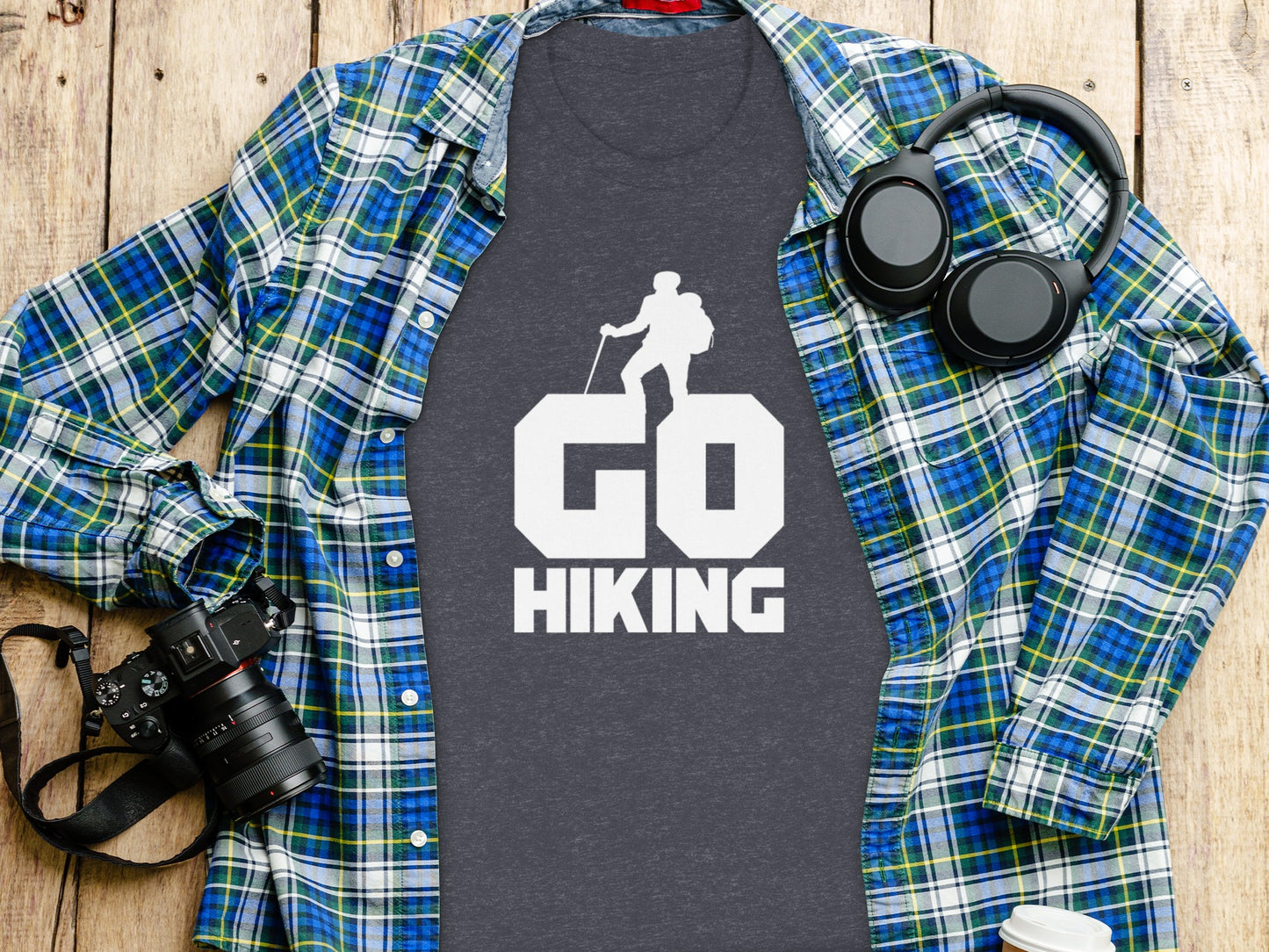 Go Hiking Motivation For Adventurous Hikers T-Shirt T-Shirt - Outdoor & Adventure Collection - Mile Marker 16 Gear by Cloud 16 Clothing Co.