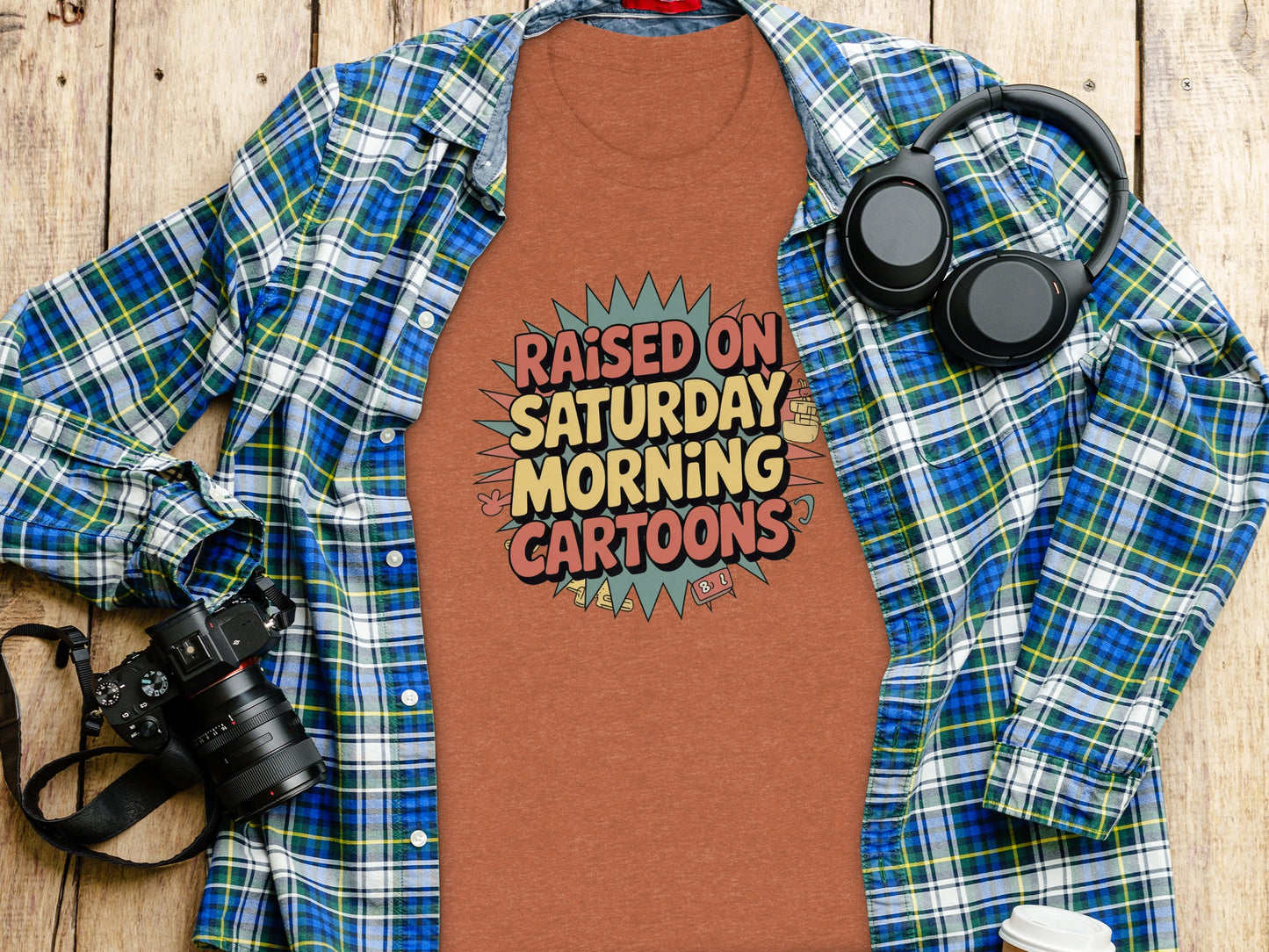 Raised on Saturday Morning Cartoons Graphic Shirt