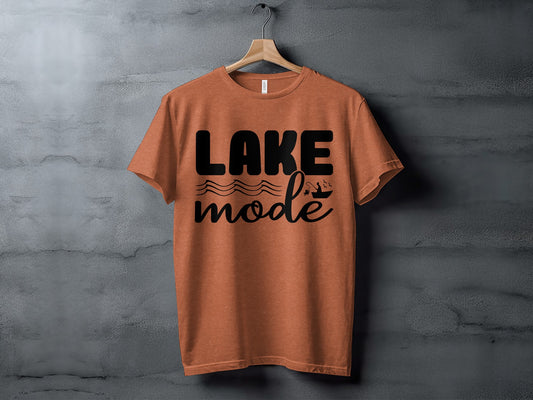 Lake Mode With Fishing Design Graphic Great Outdoors T-Shirt T-Shirt - Outdoor & Adventure Collection - Mile Marker 16 Gear by Cloud 16 Clothing Co.