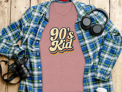 90's Kid Nostalgic Graphic Tee for Retro Fashion Fans