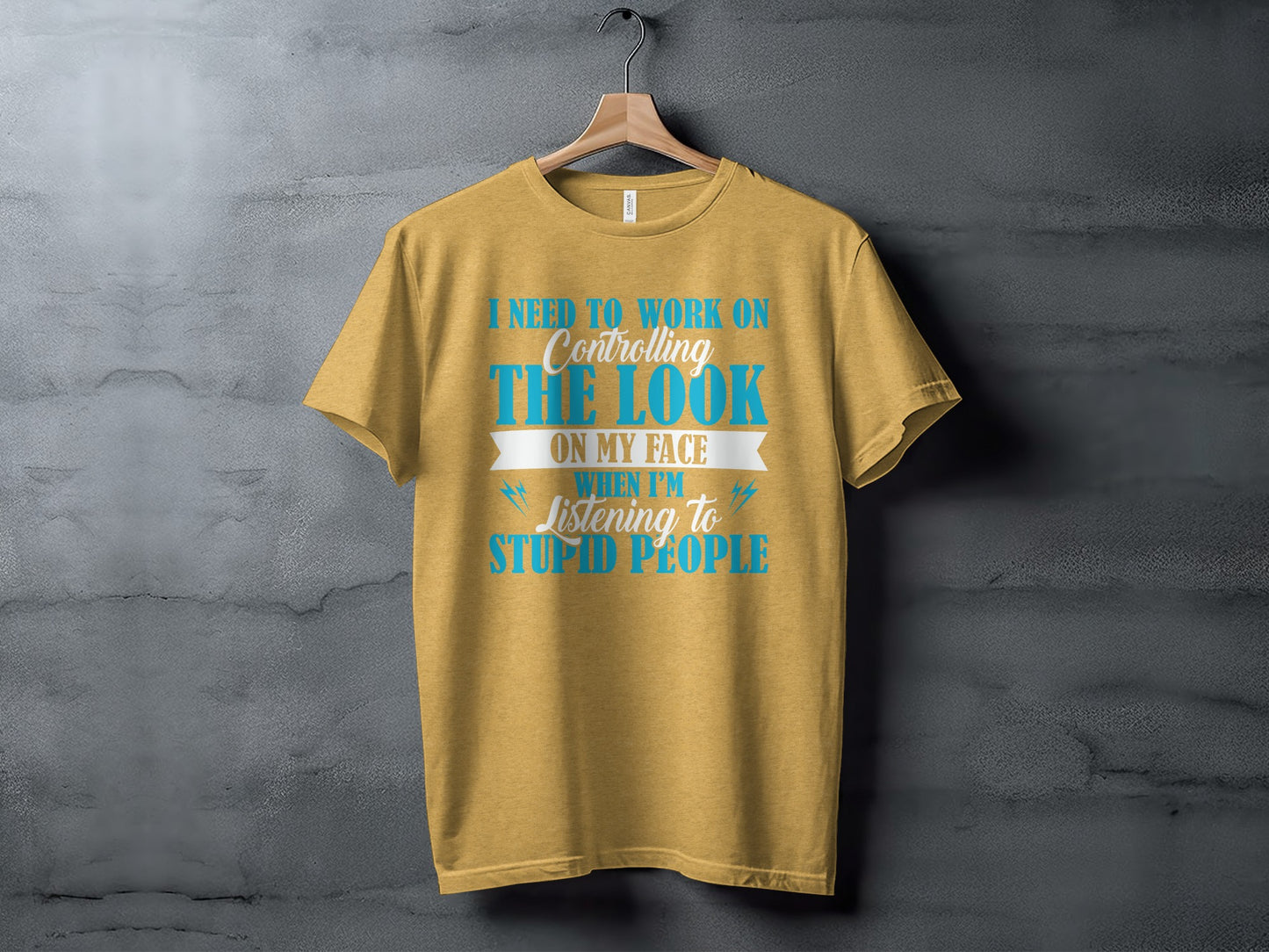 Controlling The Look On My Face Funny Graphic T-Shirt