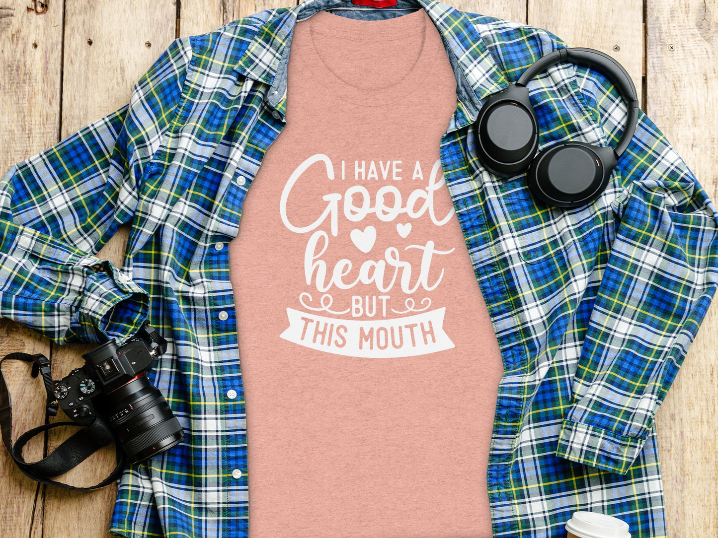 I Have a Good Heart But This Mouth graphic tee