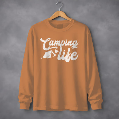 Camping Life Long Sleeve Shirt for Outdoor Enthusiasts