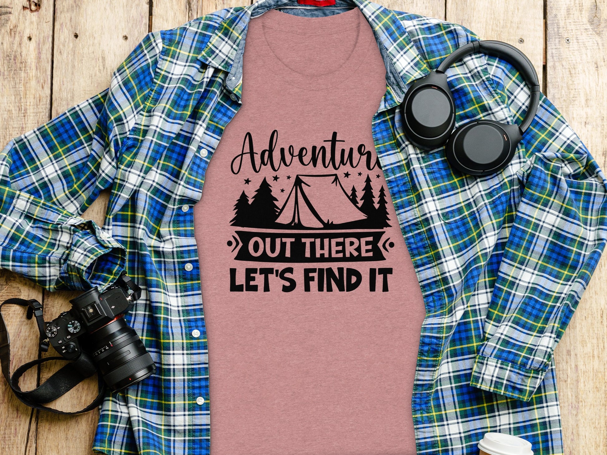 Adventure Out There Lets Find It Graphic Adventure T-Shirt T-Shirt - Outdoor & Adventure Collection - Mile Marker 16 Gear by Cloud 16 Clothing Co.
